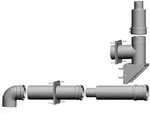 Wolf Anschluss-Set DN 80/125-C53x DN 80/125 an der Fassade, raumluftunabh&auml;ngig