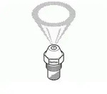 Danfoss &Ouml;ld&uuml;se OD-H, Hohlkegel 1,35 gal/h, 60 Grad 030H6926