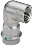 Viega Sanpress Inox Winkel 90 Grad mit SC-Contur 2314.2, d. 15mm x Rp 3/4", Edelstahl