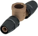 Tece logo-Push T-St&uuml;ck Innengewinde Dimension 16mm x Rp 1/2" x 16mm,