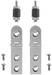 Duravit Scharnierpaar f&uuml;r Urinaldeckel Fizz, Chrom 0061231000