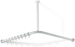 HEWI Vorhangstange Serie 801 1183mm k&uuml;rzbar, 24 Ringe reinwei&szlig; 801.34.110 99