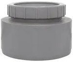 Airfit Endstopfen DN 160, PP, mit Schraubverschlusskappe, Grau, 51160ES 51160ES