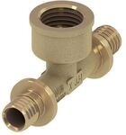 Tece flex T-St&uuml;ck Innengewinde Dimension 16mm x Rp 1/2 " x 16mm, Siliziumbronze
