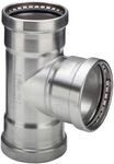 Viega Sanpress Inox XL T-St&uuml;ck mit SC-Contur 2318XL, d. 64mm, Stahl nichtrostend