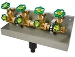 Schl&ouml;sser ATV-Station mit steigender Spindel, 4-fach, DN 25, Eingang 1 1/4",...