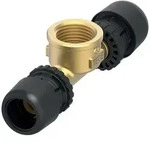 Tece logo-Ax T-St&uuml;ck Dimension 32mm x Rp 1" x 32mm Siliziumbronze 8802804