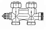 Danfoss Anschlussarmatur VHS-UN Heizk&ouml;rper G 3/4", Durchgangsausf&uuml;hrung, vernickelt