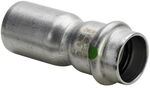 Viega Sanpress Inox Reduzierst&uuml;ck I/A mit SC-Contur 2315.1, d. 42x22mm, Edelstahl