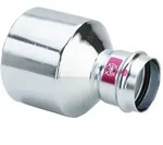 Viega Prestabo XL Reduzierst&uuml;ck I/A mit SC-Contur 1115.1XL, d. 64x54mm, Stahl
