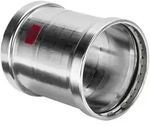 Viega Prestabo XL Schiebemuffe mit SC-Contur 1115.5XL, d. 76,1mm, Stahl verzinkt