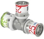 Uponor S-Press Plus T-St&uuml;ck reduziert 32x25x25mm 1070582
