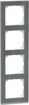 Merten MEG4040-3669, Merten Abdeckrahmen M-Pure Decor 4fach, 301x83x120mm,