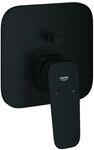 Grohe Cubeo Einhand-Wannenbatterie Mattschwarz, Fertigmontageset f&uuml;r Rapido...