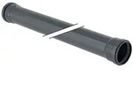 Geberit Silent-Pro Rohr mit zwei Muffen Au&szlig;endurchmesser 125mm, L&auml;nge 100cm