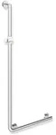 HEWI Winkelgriff mit Brausehalter D 32, 1250x450mm rechts, chrom Brausehalter