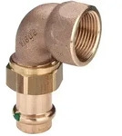 Viega Sanpress &Uuml;bergangsverschraubung 90 Grad mit SC-Contur 2255, d. 18mm x Rp 1/2",