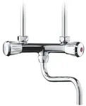 CLAGE SNO Zweigriff-&Uuml;bertischarmatur 160mm Rohrschwenkauslauf 1/2" drucklos mit
