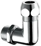 Schell Winkel Verschraubung DN 15 G 1/2" AG x 1/2" AG, d. 12mm, Chrom 064160699