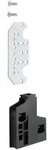 hager PE/N-Schienentr&auml;ger f&uuml;r Sammelschienen mit Breite/Dicke 12mm, univers N, 2