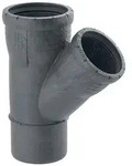 Geberit Abzweig Silent-Pro 45 Grad, DN 50, PP-MX, Schwarz, 393232141 393232141