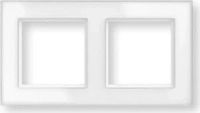 Homematic IP 162146A1, Homematic IP Glasrahmen, 2-fach, 85x156x9,75mm, Echtglas,