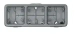 Legrand Aufputzgeh&auml;use Plexo Classic 3-fach waagerecht, IP55, IK07, Kunststoff,