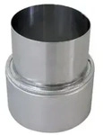 Bertrams Reduzierst&uuml;ck aus Aluminium DN 110 weit DN 90 eng 14RS110-90