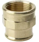 Viega Reduziermuffe 3240, Rp 2 1/2" x Rp 2", Rotguss 271855