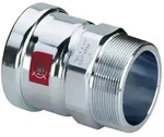 Viega Prestabo XL &Uuml;bergangsst&uuml;ck 1111XL, d. 64mm x R 2", Stahl verzinkt 629953