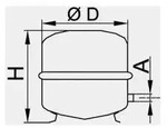 Viessmann Vitoset Membran-Ausdehnungsgef&auml;&szlig; N300 300l, vitosilber, Reflex...