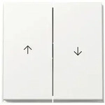 Gira Wippe 2-fach TX_44, 2 Pfeilsymbole, IP44, Thermoplast, Reinwei&szlig;, 329466 329466