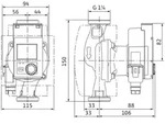 Wilo Stratos PICO-Z Nassl&auml;ufer-Hocheffizienzpumpe 20/0,5-4, 15W, 230V, G 1 1/4...
