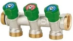 Effebi Trinkwasserverteiler 3-fach, DN 20 3/4", 16 bar, Messing vernickelt...