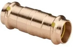 Viega Profipress G Schiebemuffe mit SC-Contur 2615.5 f&uuml;r Gas, d. 18mm, Rotguss