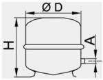 Viessmann Vitoset Membran-Ausdehnungsgef&auml;&szlig; N400 400l, vitosilber, Reflex...