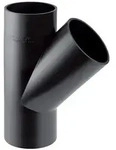 Geberit PE Abzweig 45 Grad, 160x75mm, PE-HD, Schwarz, 369125161 369125161