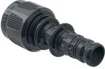 Geberit Mepla &Uuml;bergang mit MasterFix, 16mm x 1/2", PVDF, Schwarz, 621451005