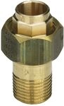 Viega &Uuml;bergangsverschraubung 94341G konischdichtend, d. 22mm x R 1", Rotguss 109080