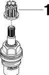 Dornbracht Oberteil rechtsschlie&szlig;end, 7mm, 1/2 ", 9090031530090 9090031530090