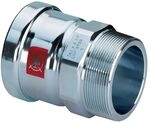 Viega Prestabo XL &Uuml;bergangsst&uuml;ck 1111XL, d. 108mm x R 4", Stahl verzinkt...