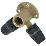 Tece logo-Push Doppelwandscheibe Dimension 16mm x Rp 1/2" x 16mm Siliziumbronze