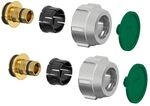 Flamco Klemmverschraubung-Set A3 16x1,5mm x G 3/4 " IG Eurokonus, Messing vernickelt