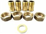 Wolf Anschluss-Set Fittings 1"-Schraubanschluss, Ms AG, f&uuml;r SL-32 2071984
