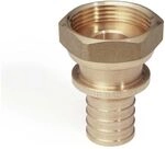 Rehau &Uuml;bergang Rautitan RXplus, 32mm x G 1 1/4", Rotguss 14563421001