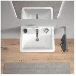 Duravit Starck 3 Waschtisch 450x600x225mm wandh&auml;ng., Wei&szlig; Hochglanz, Rechteckig, 1