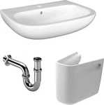 Duravit 2310550000, Duravit D-Code Waschtisch 430x550x175mm wandh&auml;ng., Wei&szlig;