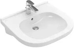 Villeroy & Boch Waschbecken ViCare 600x550mm Oval 1 Hahnloch mit &Uuml;berlauf Wei&szlig;