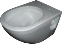 TOTO CW762Y, TOTO NC Tiefsp&uuml;l-Wand-WC, randlos, Vorwandmontage, Zulauf hinten,