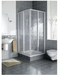 Kermi Duschkabine Nova 2000 Eckeinstieg 2T Gleitt&uuml;r Halbteil ED2 1850x900x30mm